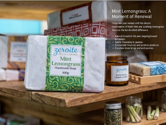 Handmade Mint Lemongrass Sop 1Pc