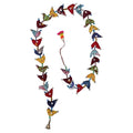 Bell Tota with 30 Small Birds – Handmade Hanging Decoration (Set of 2)