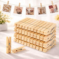 Bamboo Cloth Clips for Drying Clothes (Pack of 20)