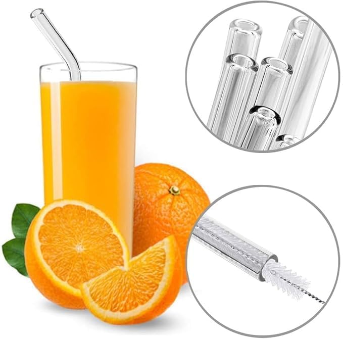 Glass Straws  Set of 5