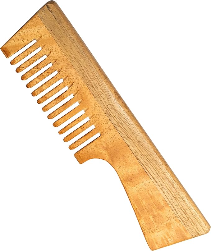 Natural Neem Wood Handle Comb