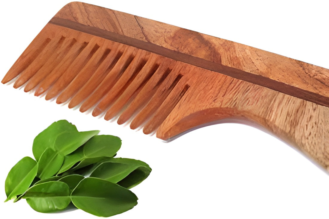 Natural Neem Wood Handle Comb