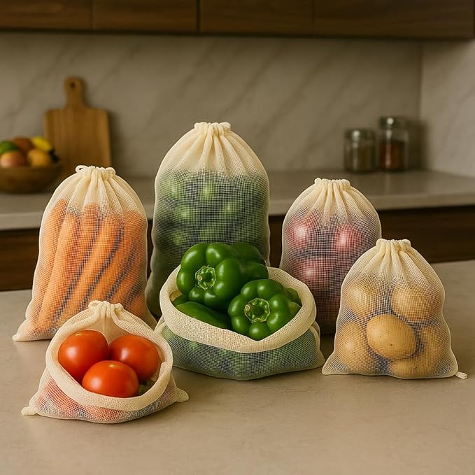 Cotton Mesh Vegetable Bag